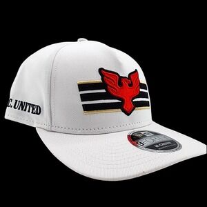 D.C. United Hat New Era Jersey Hook 9FORTY M-Crown White Snapback MLS Soccer NEW